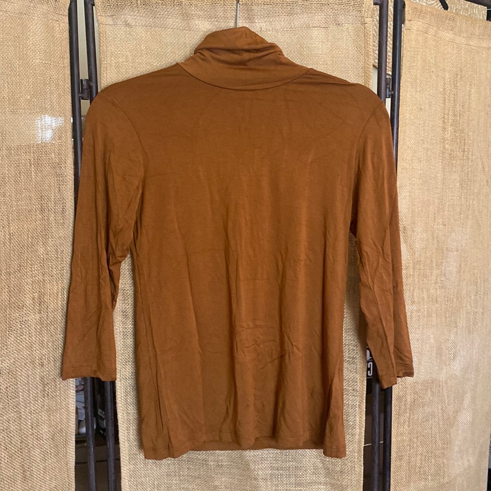 Camel Colored Thin Turtleneck